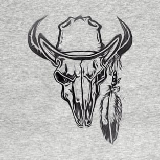 Buffalo Bison Skull T-Shirt